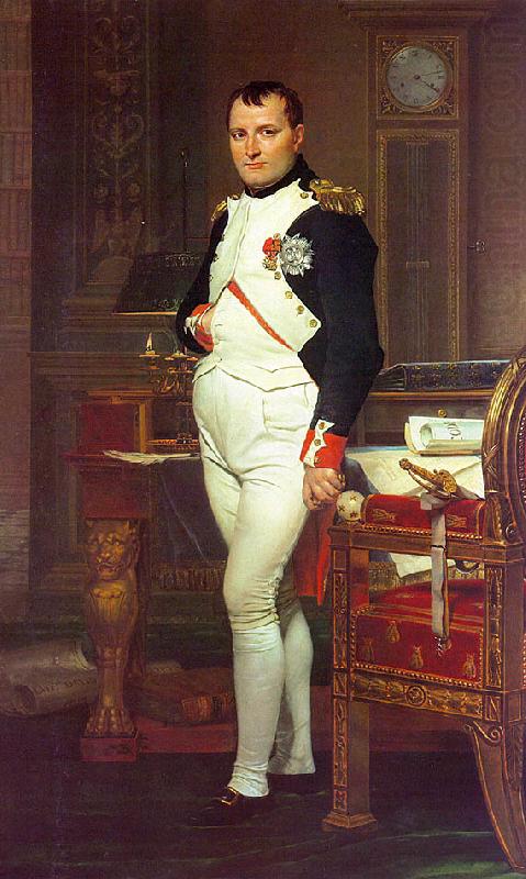 Napoleon in his Study, Jacques-Louis  David